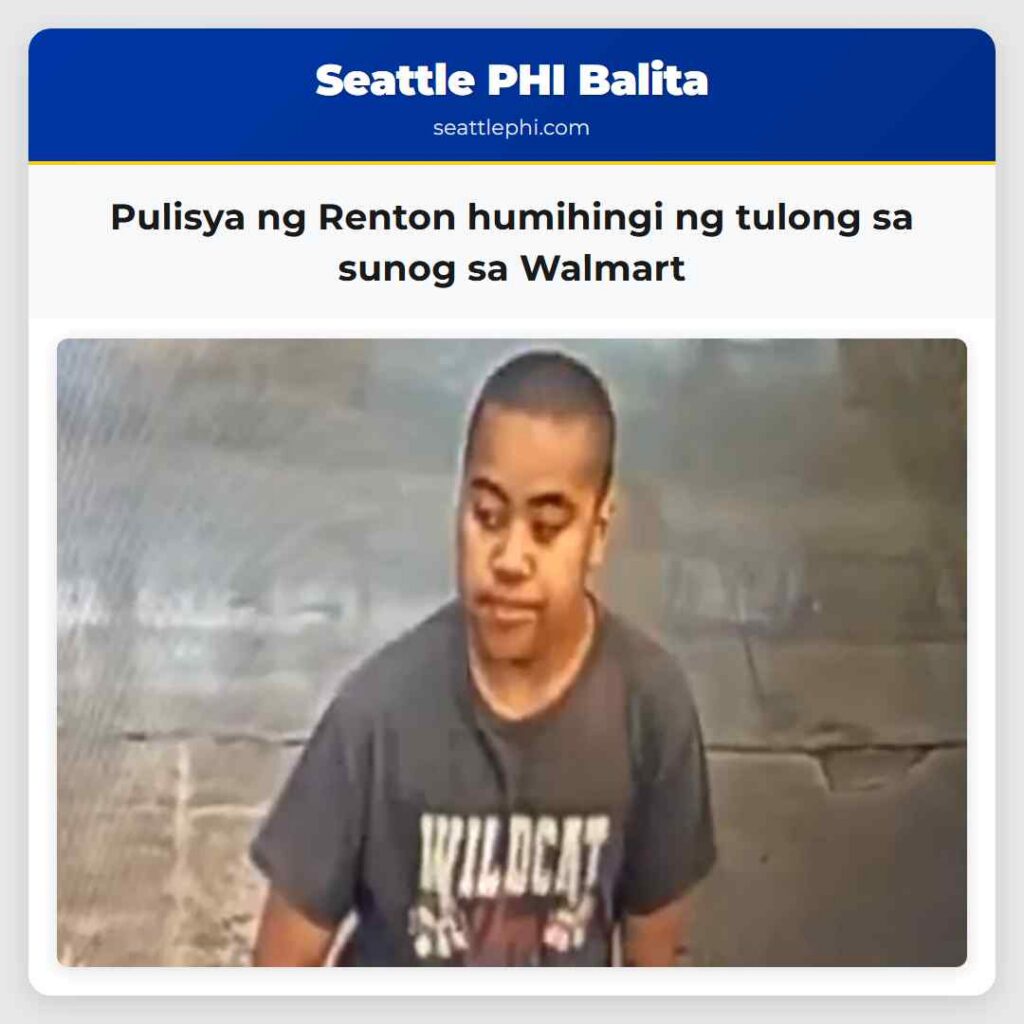 Pulisya ng Renton humihingi ng tulong sa sunog sa