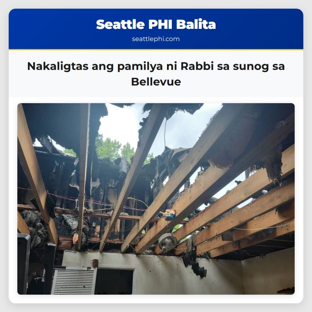 Nakaligtas ang pamilya ni Rabbi sa sunog sa