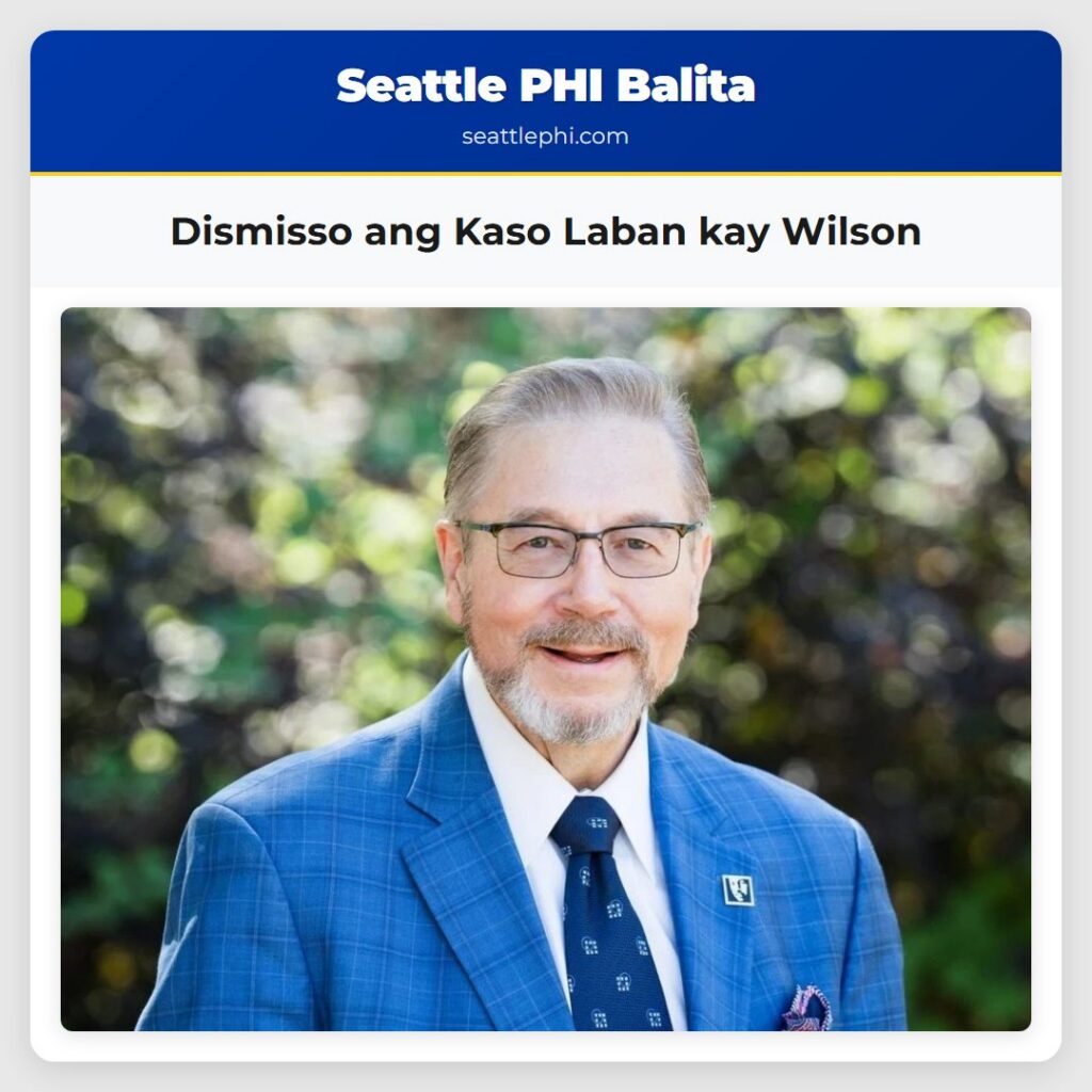 Dismisso ang Kaso Laban kay Wilson