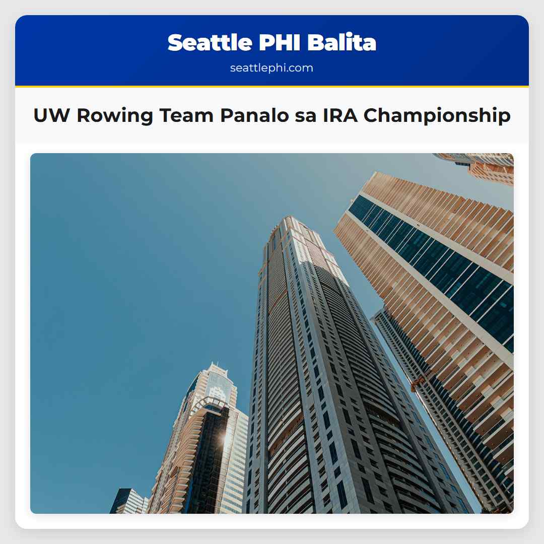 UW Rowing Team Panalo sa IRA Championship
