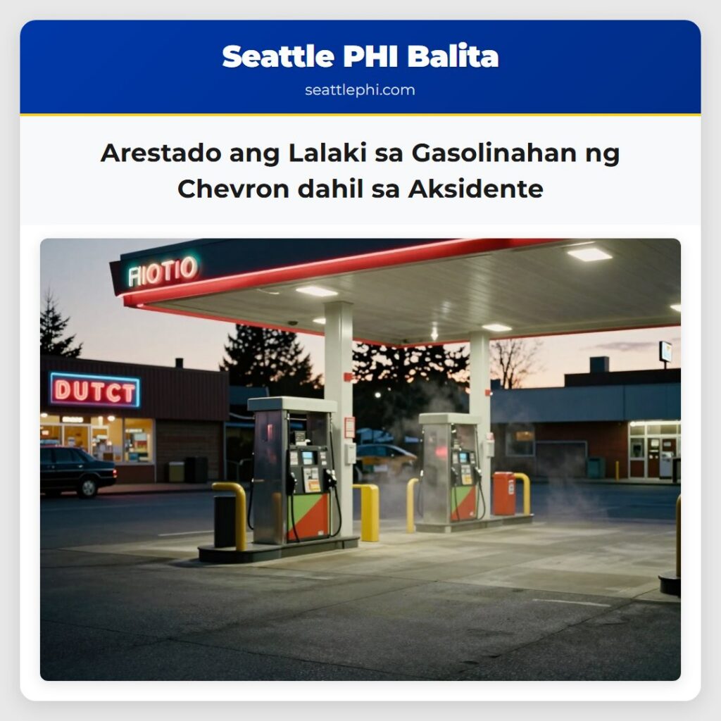 Arestado ang Lalaki sa Gasolinahan ng Chevron