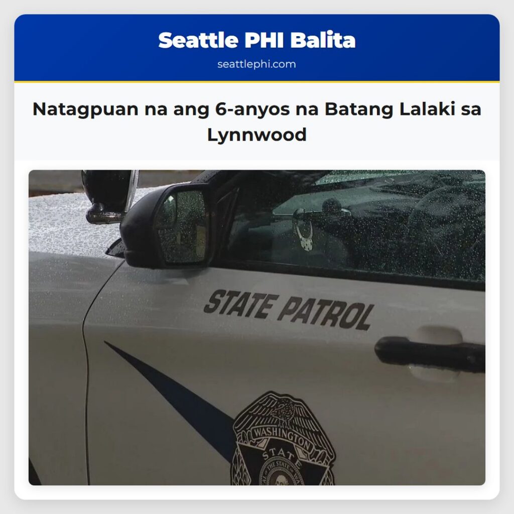 Natagpuan na ang 6-anyos na Batang Lalaki sa