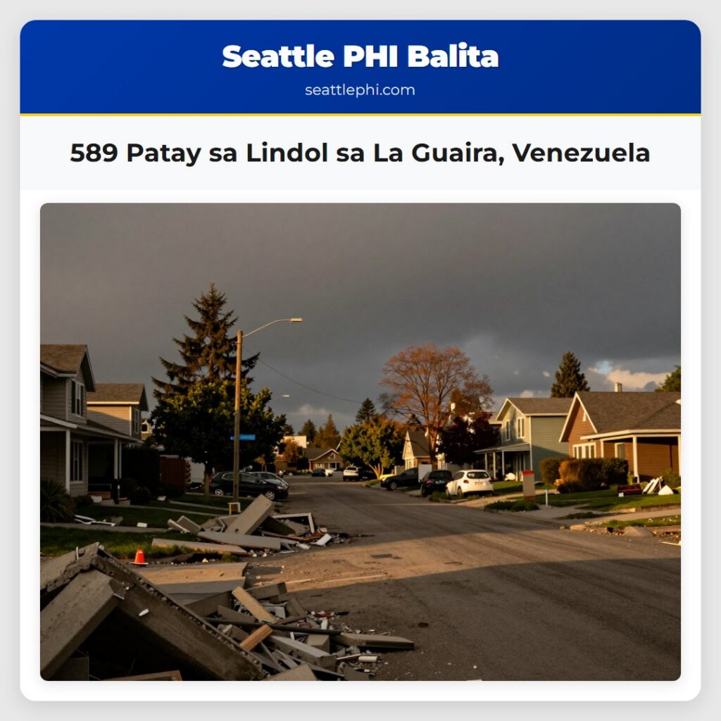 589 Patay sa Lindol sa La Guaira, Venezuela