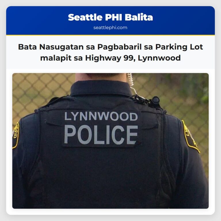 Bata Nasugatan sa Pagbabaril sa Parking Lot malapit sa Highway 99 Lynnwood