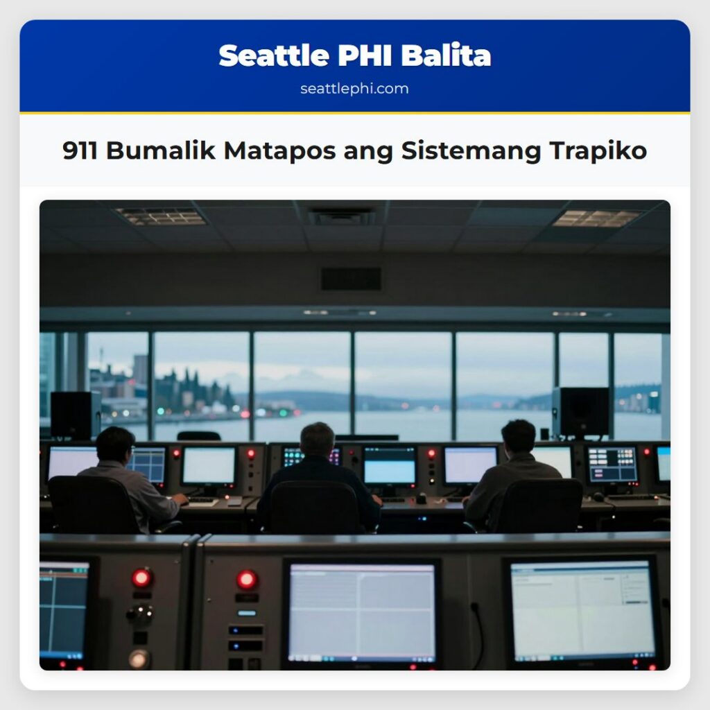 911 Bumalik Matapos ang Sistemang Trapiko