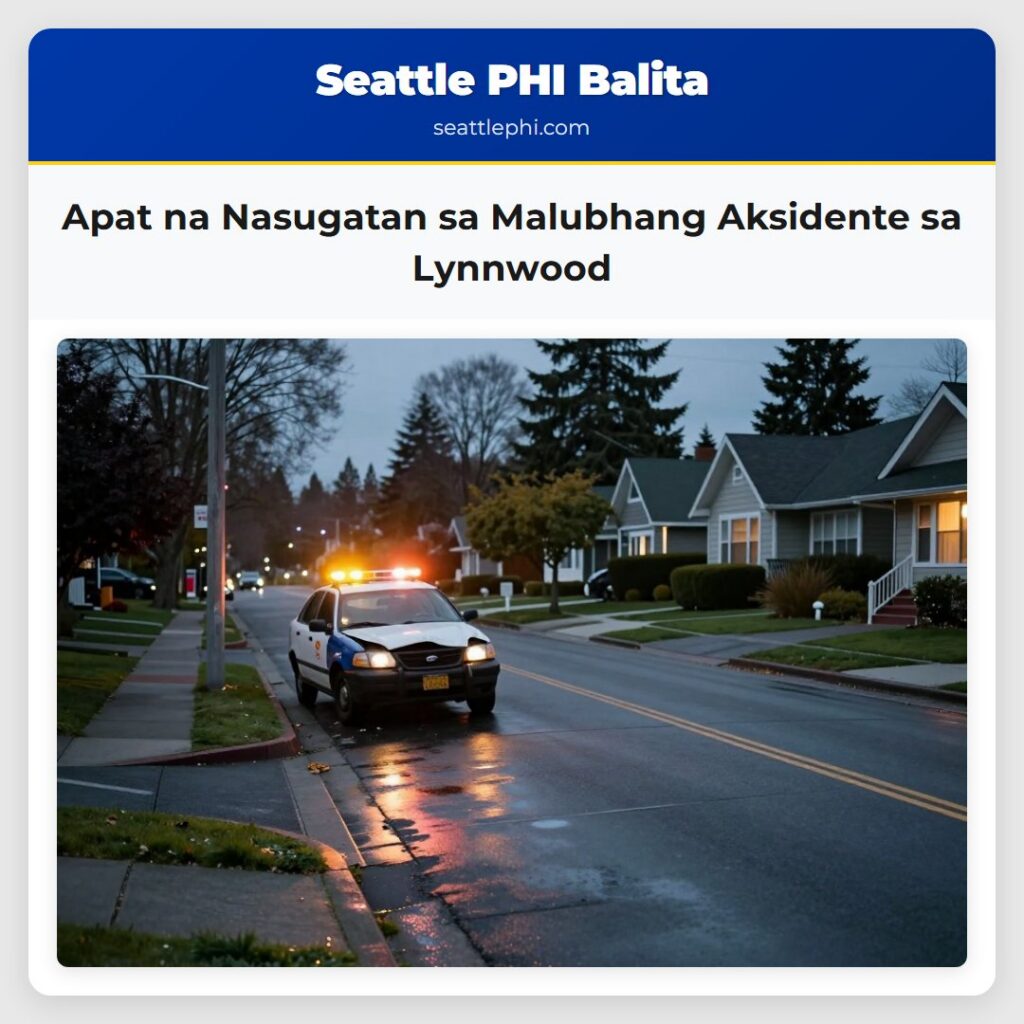 Apat na Nasugatan sa Malubhang Aksidente sa