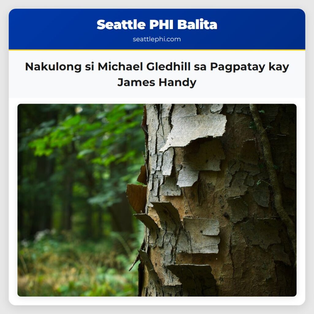 Nakulong si Michael Gledhill sa Pagpatay kay