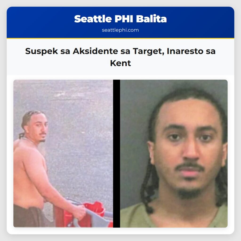 Suspek sa Aksidente sa Target, Inaresto sa Kent