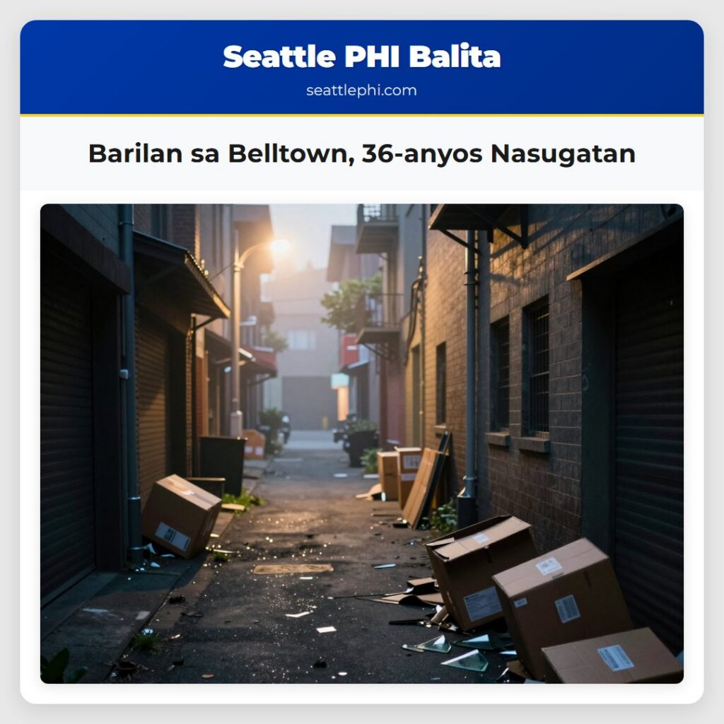 Barilan sa Belltown, 36-anyos Nasugatan