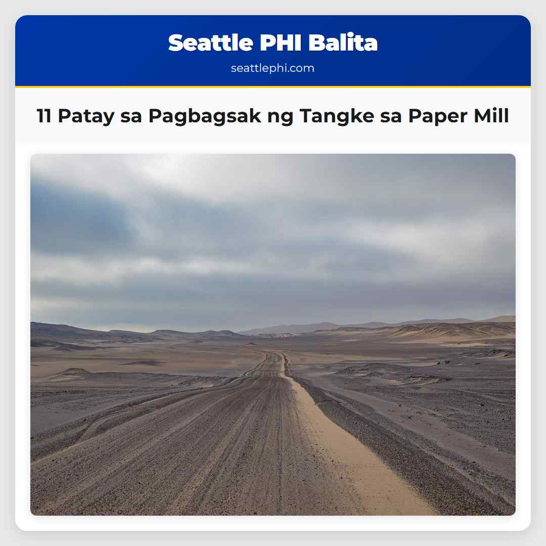 11 Patay sa Pagbagsak ng Tangke sa Paper Mill