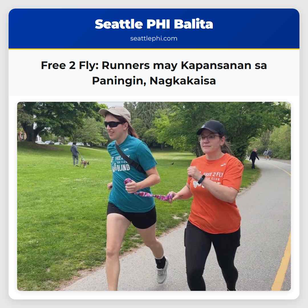 Free 2 Fly Runners may Kapansanan sa Paningin Nagkakaisa