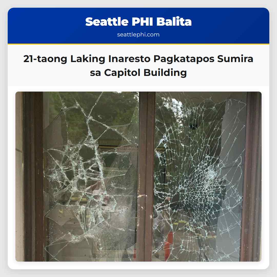 21-taong Laking Inaresto Pagkatapos Sumira sa Capitol Building