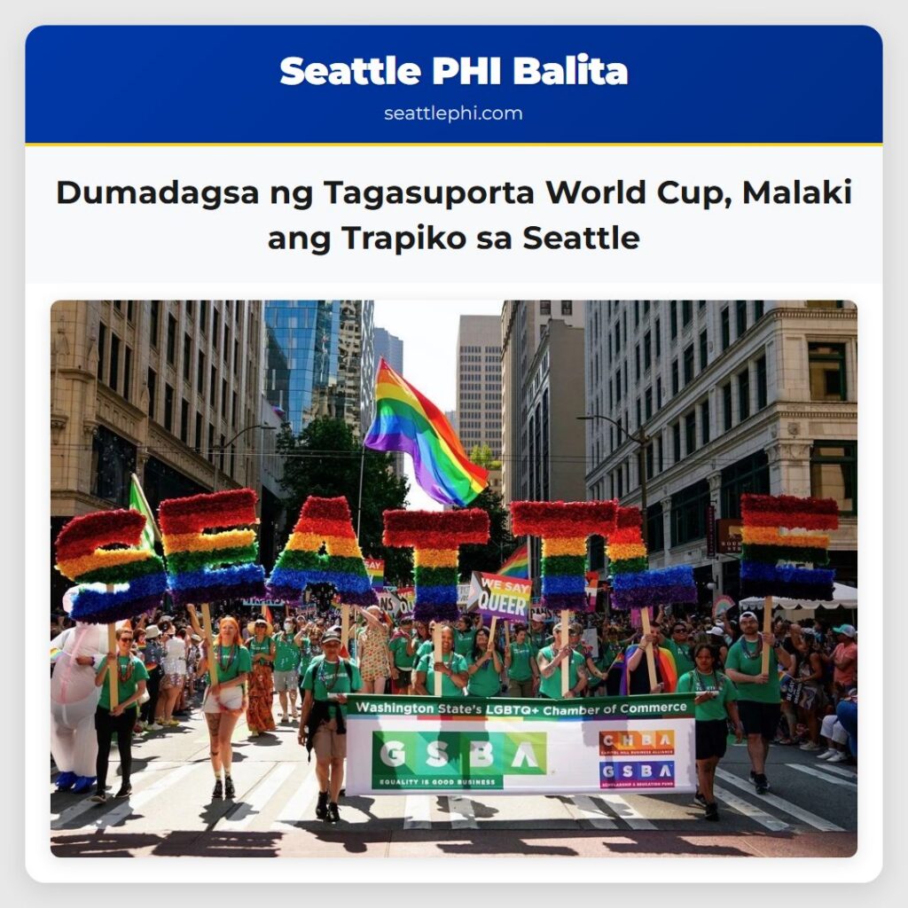 Dumadagsa ng Tagasuporta World Cup Malaki ang Trapiko sa Seattle