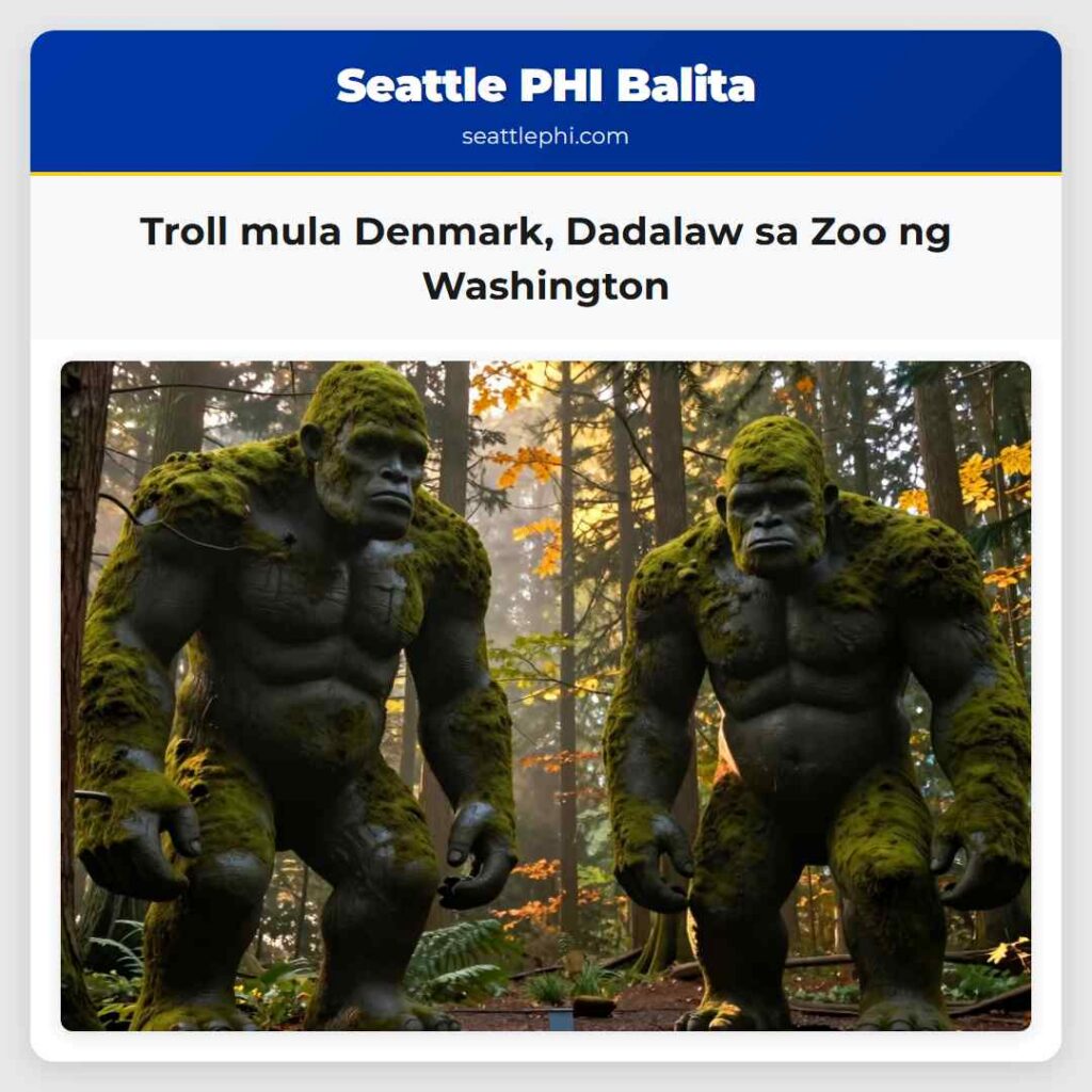 Troll mula Denmark, Dadalaw sa Zoo ng Washington