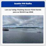Laro sa Tubig Floating Soccer Field Handa para sa World Cup 2026