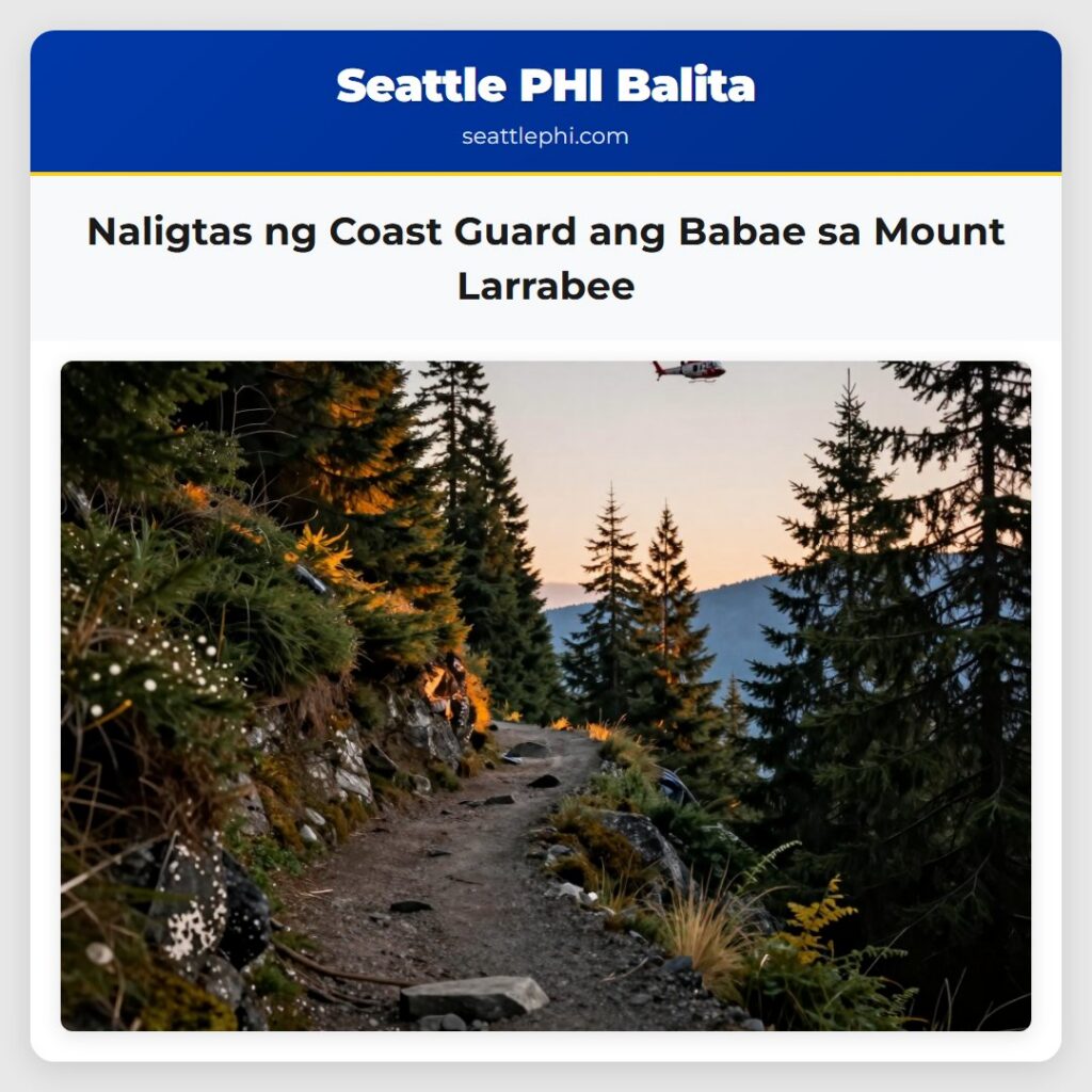 Naligtas ng Coast Guard ang Babae sa Mount