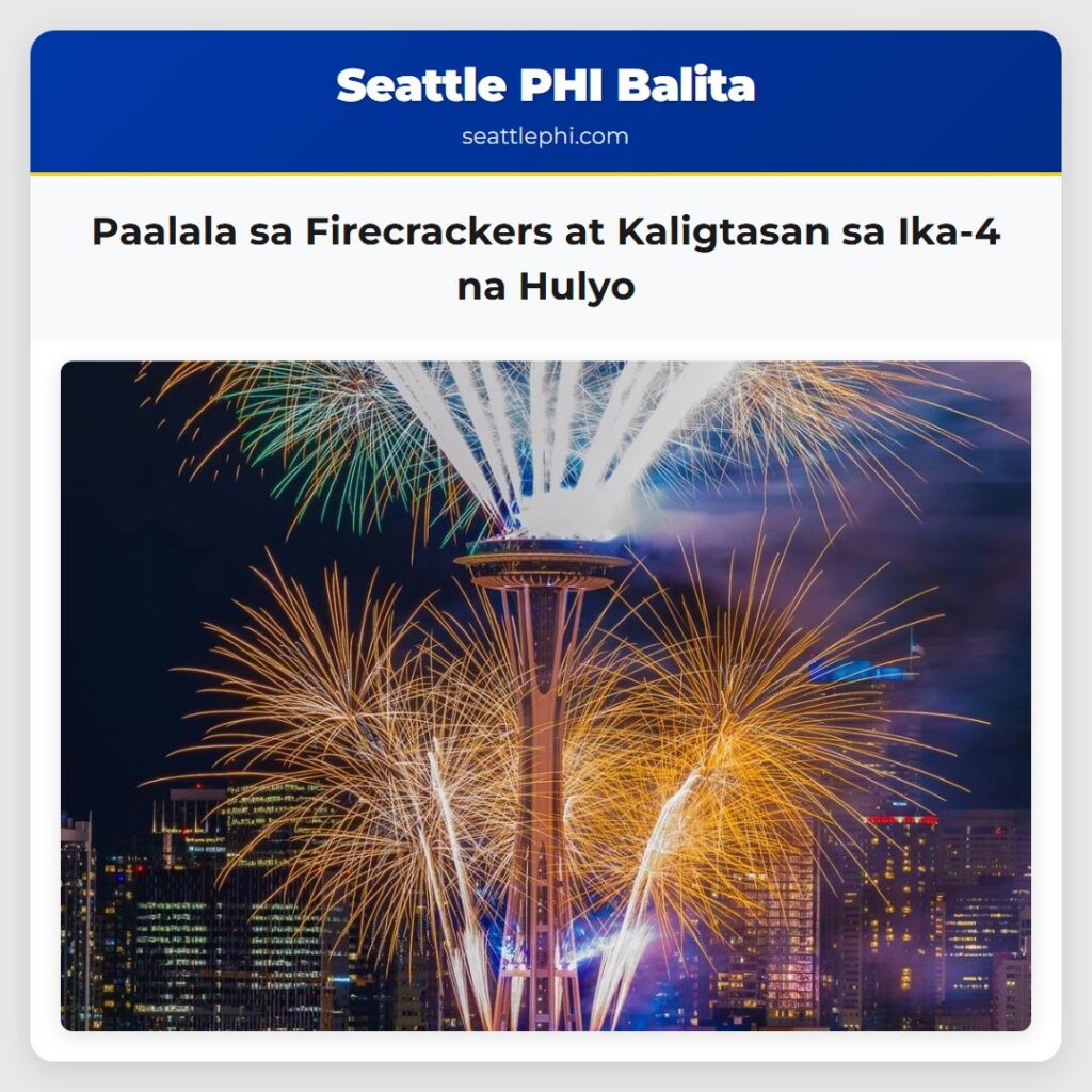 Paalala sa Firecrackers at Kaligtasan sa Ika-4 na