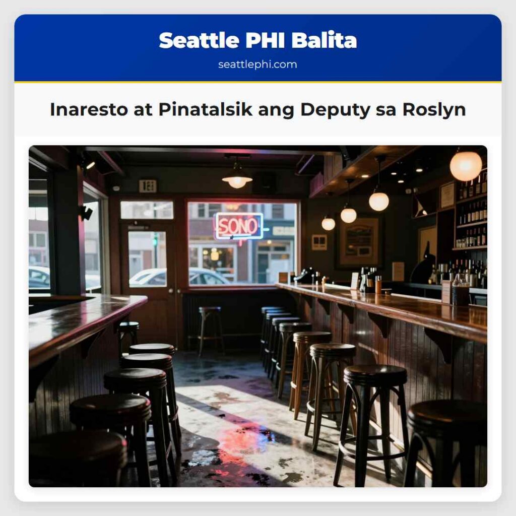 Inaresto at Pinatalsik ang Deputy sa Roslyn