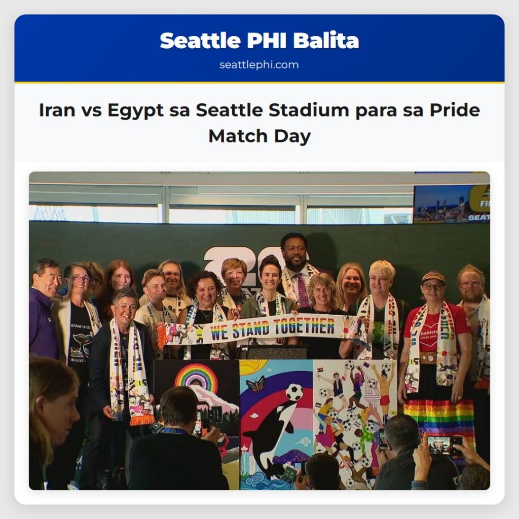 Iran vs Egypt sa Seattle Stadium para sa Pride