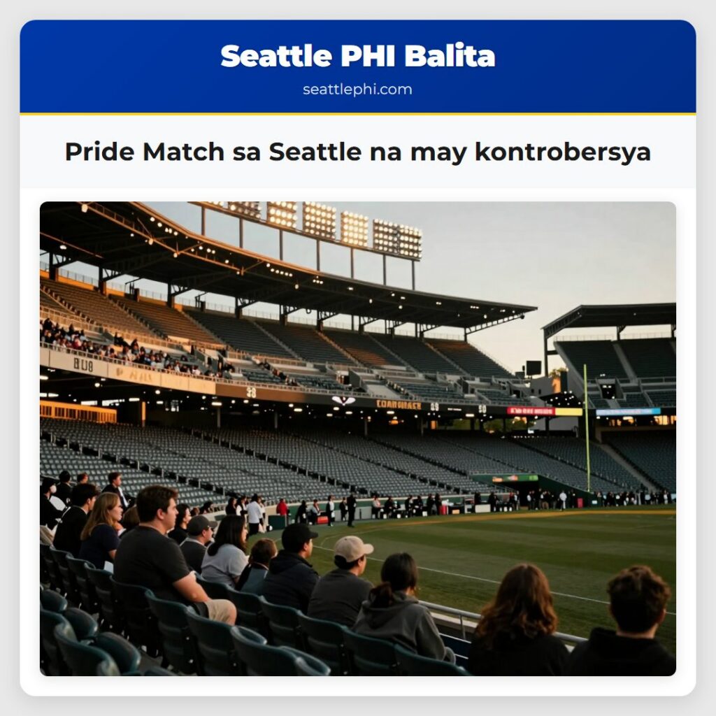 Pride Match sa Seattle na may kontrobersya