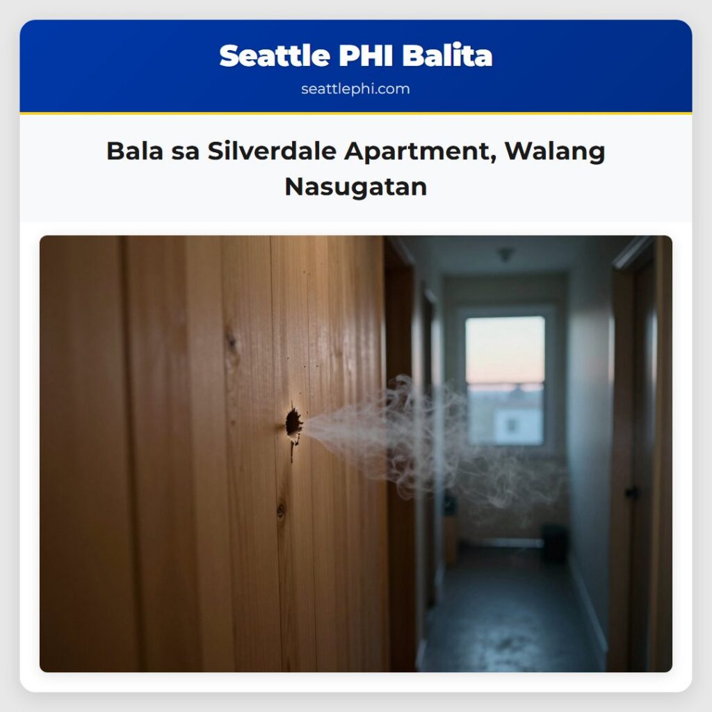 Bala sa Silverdale Apartment, Walang Nasugatan
