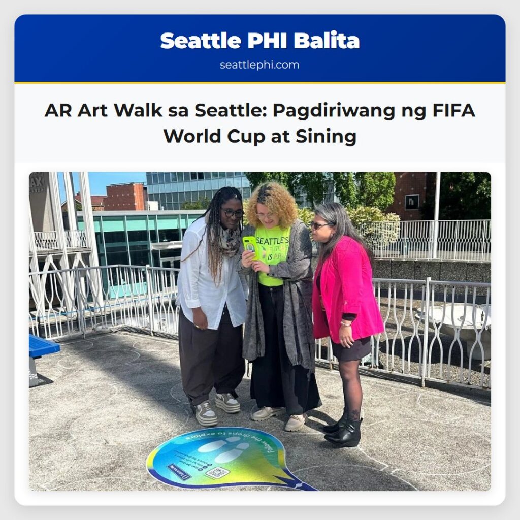 AR Art Walk sa Seattle: Pagdiriwang ng FIFA World