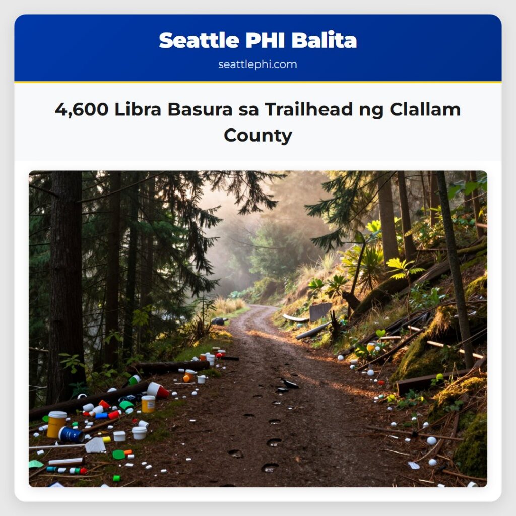 4,600 Libra Basura sa Trailhead ng Clallam County