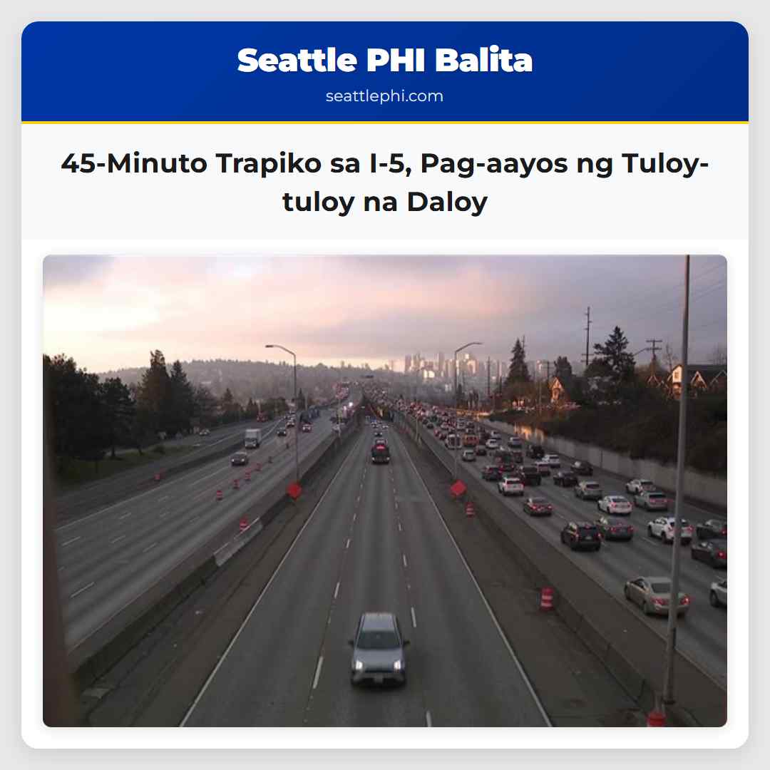 45-Minuto Trapiko sa I-5, Pag-aayos ng