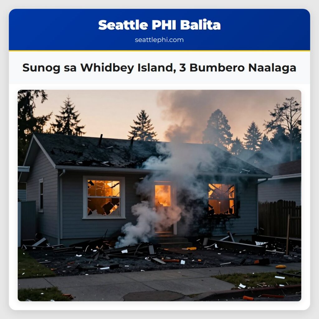 Sunog sa Whidbey Island, 3 Bumbero Naalaga