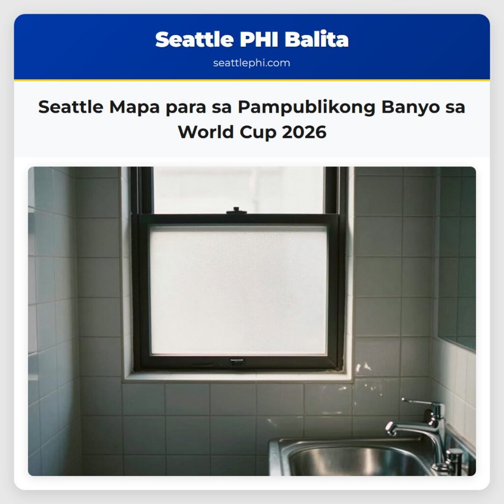 Seattle Mapa para sa Pampublikong Banyo sa World