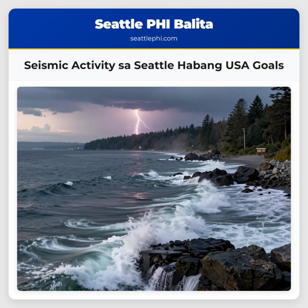 Seismic Activity sa Seattle Habang USA Goals