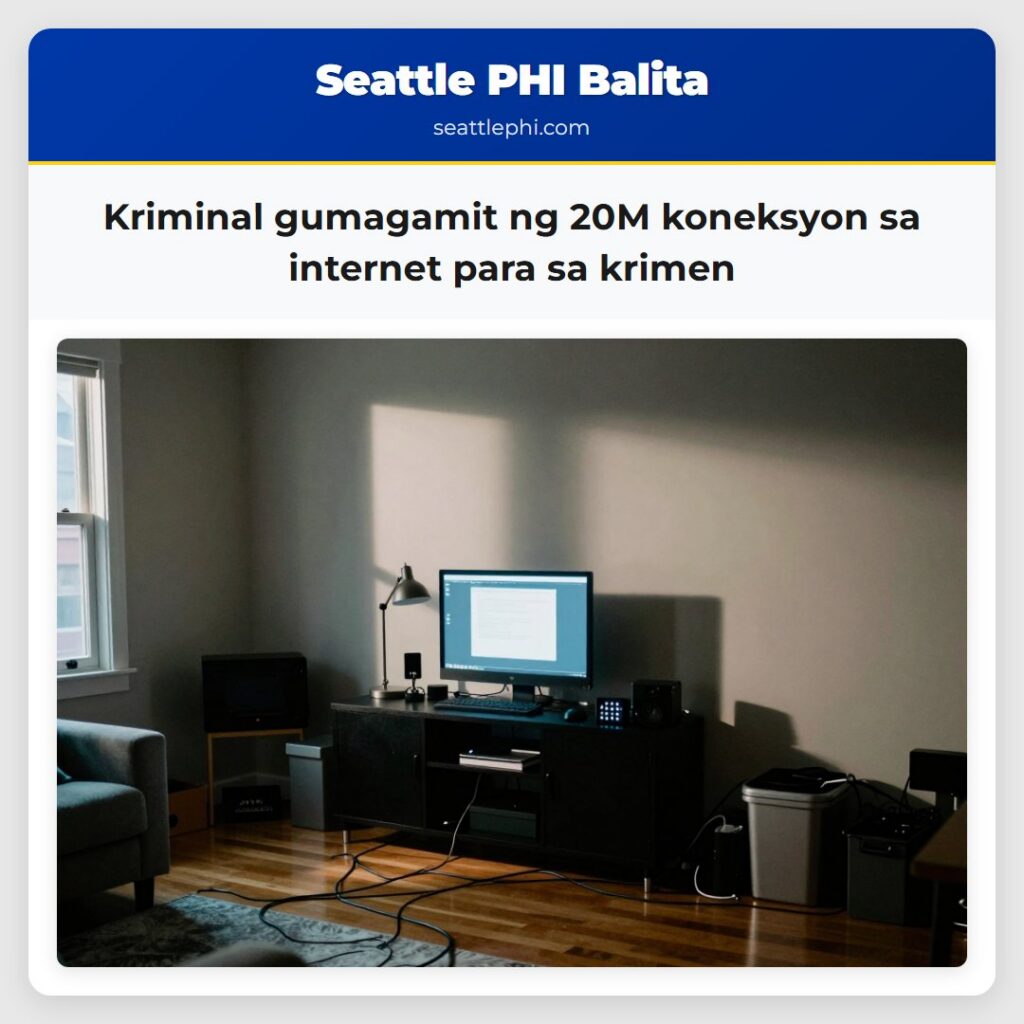 Kriminal gumagamit ng 20M koneksyon sa internet