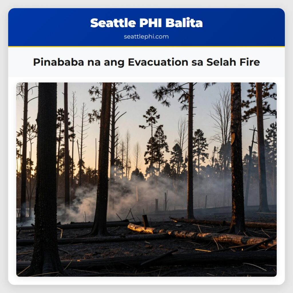 Pinababa na ang Evacuation sa Selah Fire