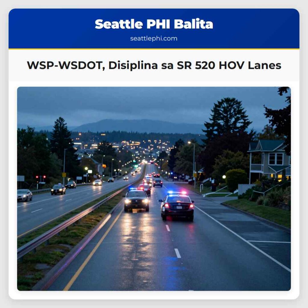 WSP-WSDOT, Disiplina sa SR 520 HOV Lanes