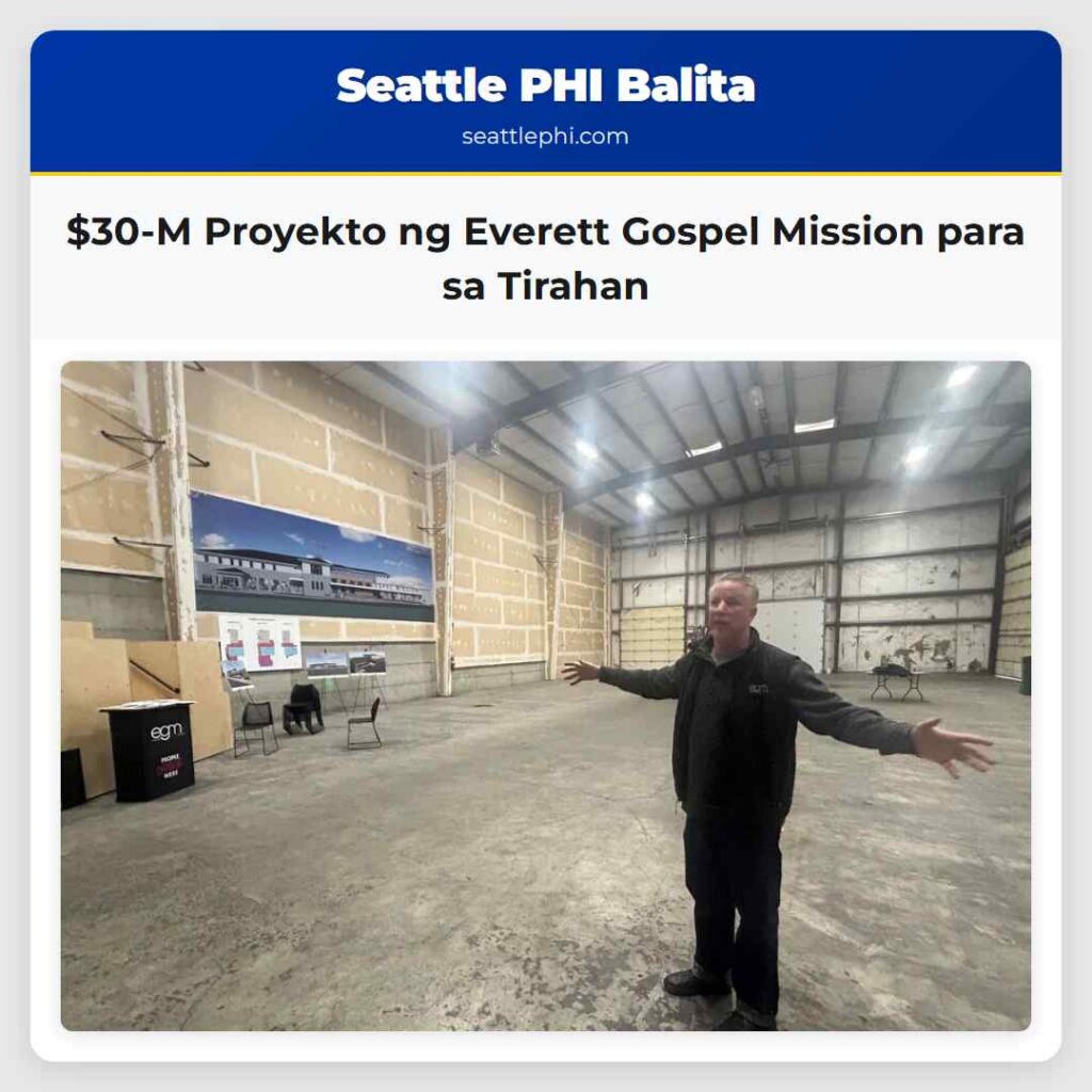 $30-M Proyekto ng Everett Gospel Mission para sa