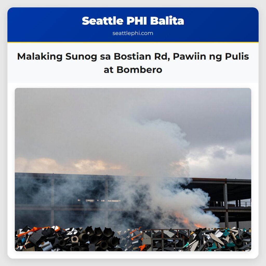 Malaking Sunog sa Bostian Rd, Pawiin ng Pulis at