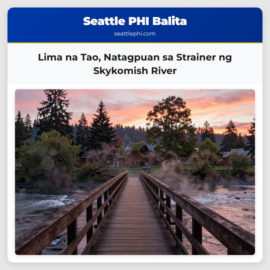 Lima na Tao, Natagpuan sa Strainer ng Skykomish