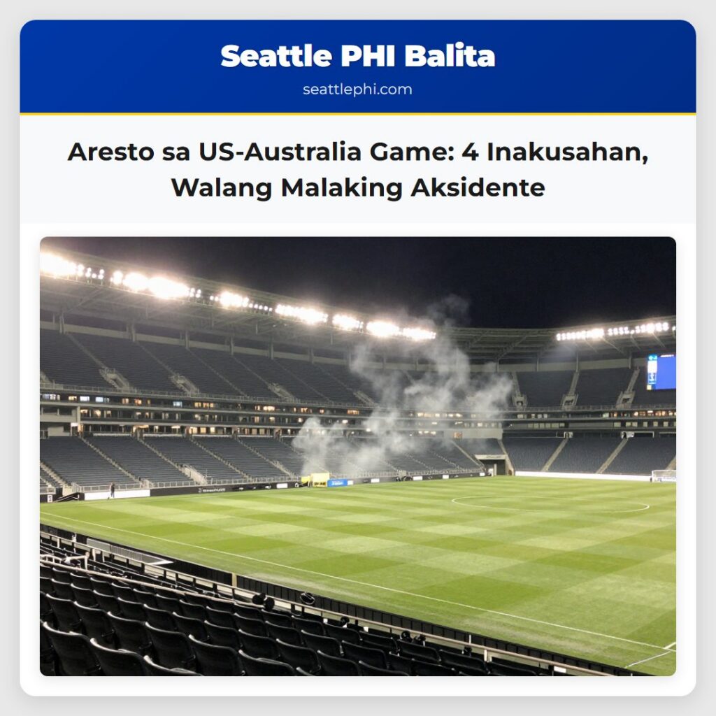Aresto sa US-Australia Game: 4 Inakusahan, Walang