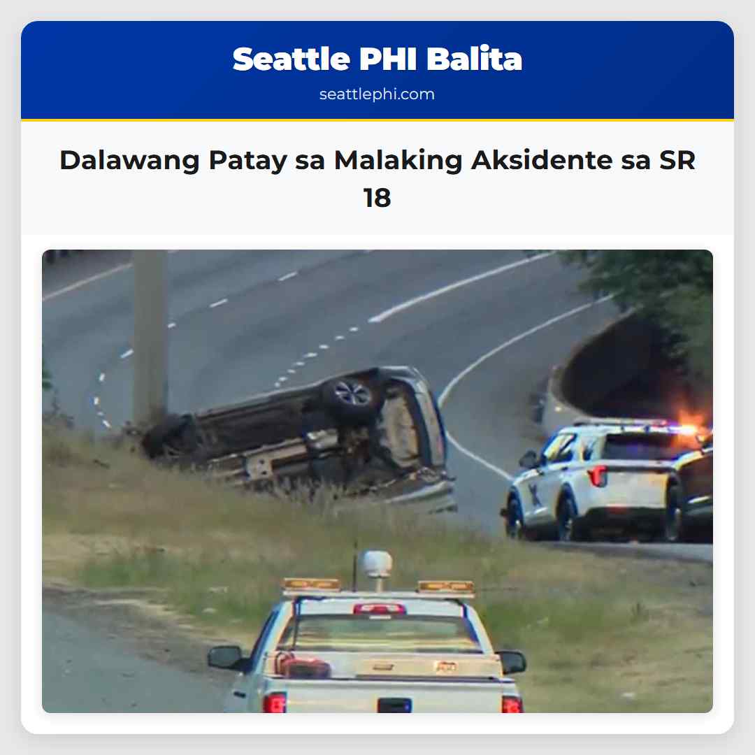 Dalawang Patay sa Malaking Aksidente sa SR 18