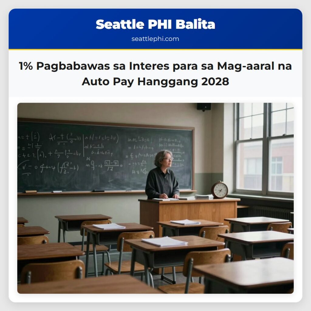 1% Pagbabawas sa Interes para sa Mag-aaral na