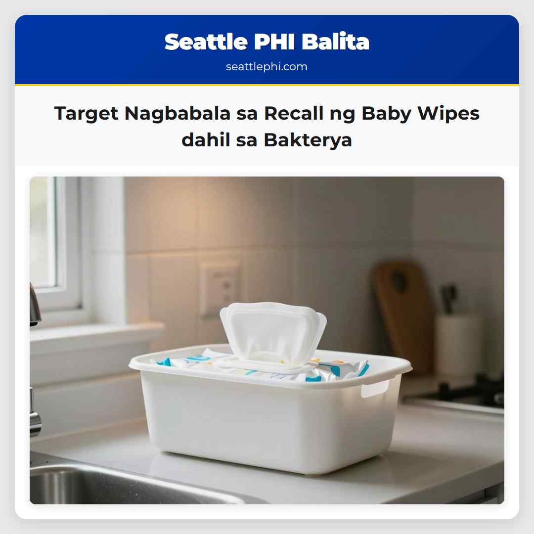 Target Nagbabala sa Recall ng Baby Wipes dahil sa Bakterya