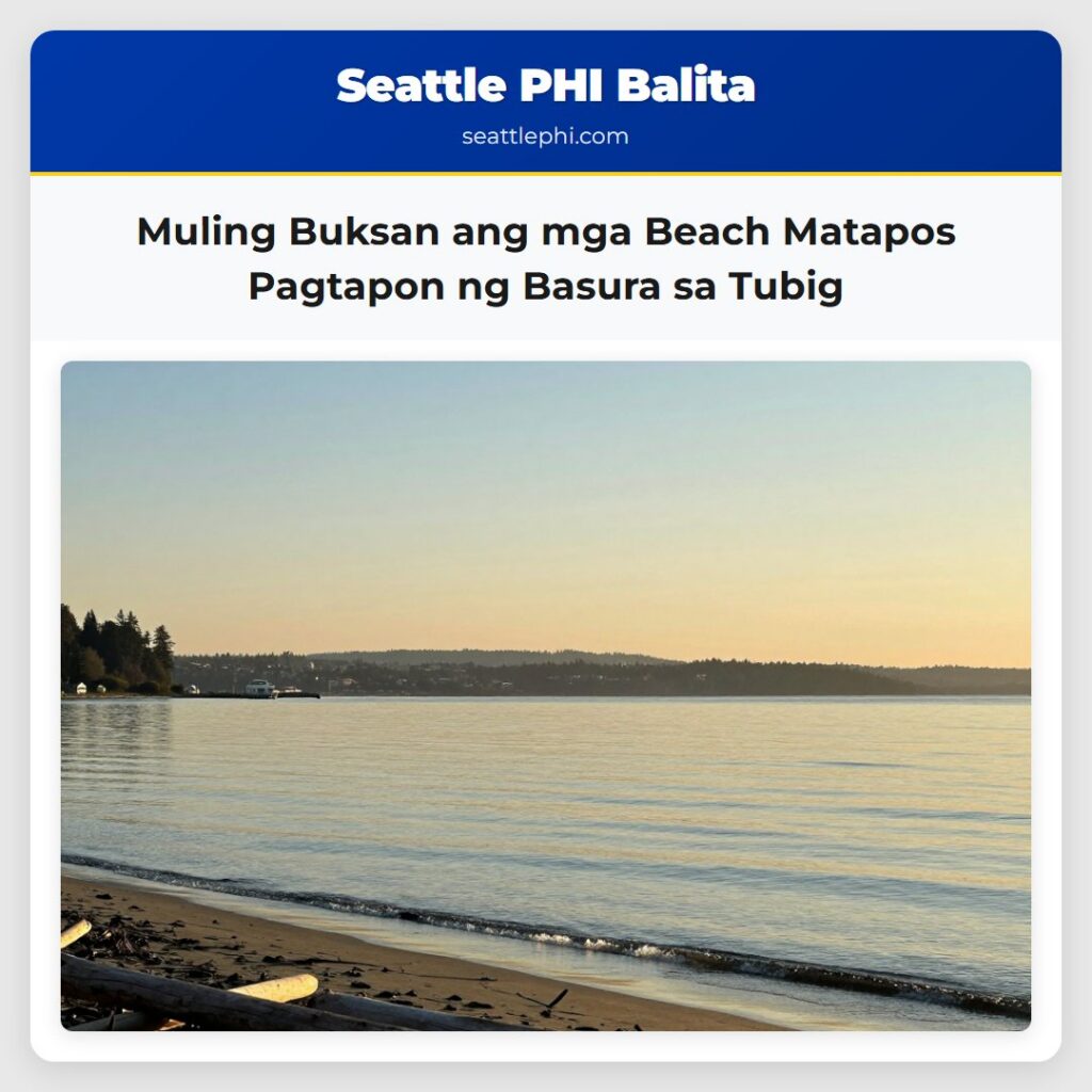 Muling Buksan ang mga Beach Matapos Pagtapon ng