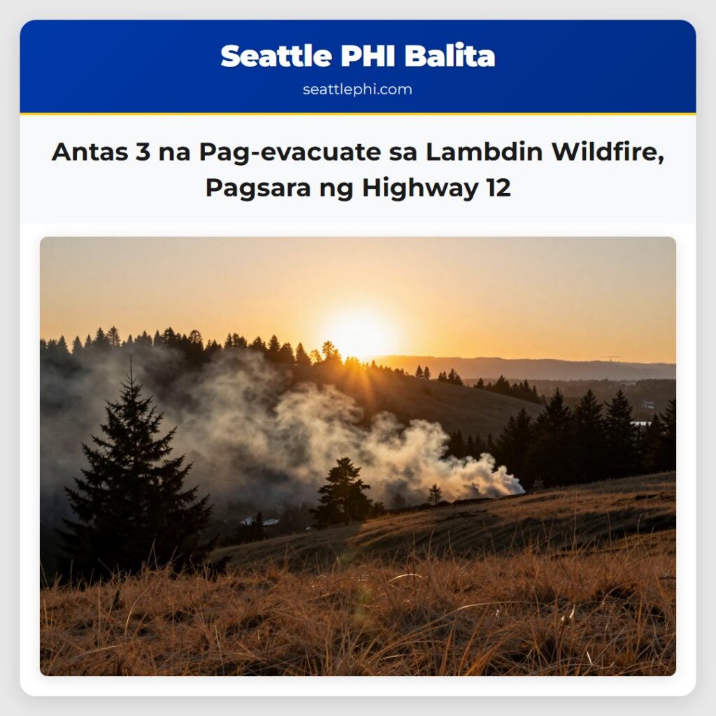 Antas 3 na Pag-evacuate sa Lambdin Wildfire,