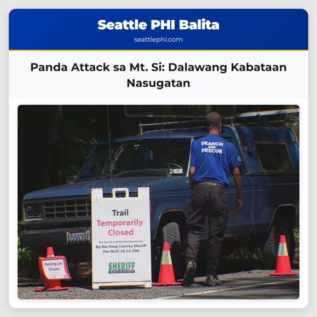 Panda Attack sa Mt. Si: Dalawang Kabataan