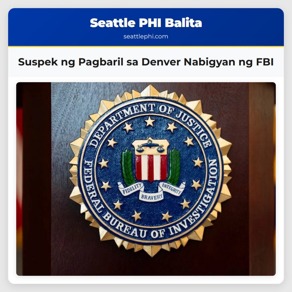 Suspek ng Pagbaril sa Denver Nabigyan ng FBI