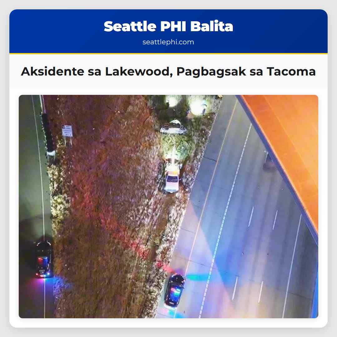 Aksidente sa Lakewood Pagbagsak sa Tacoma