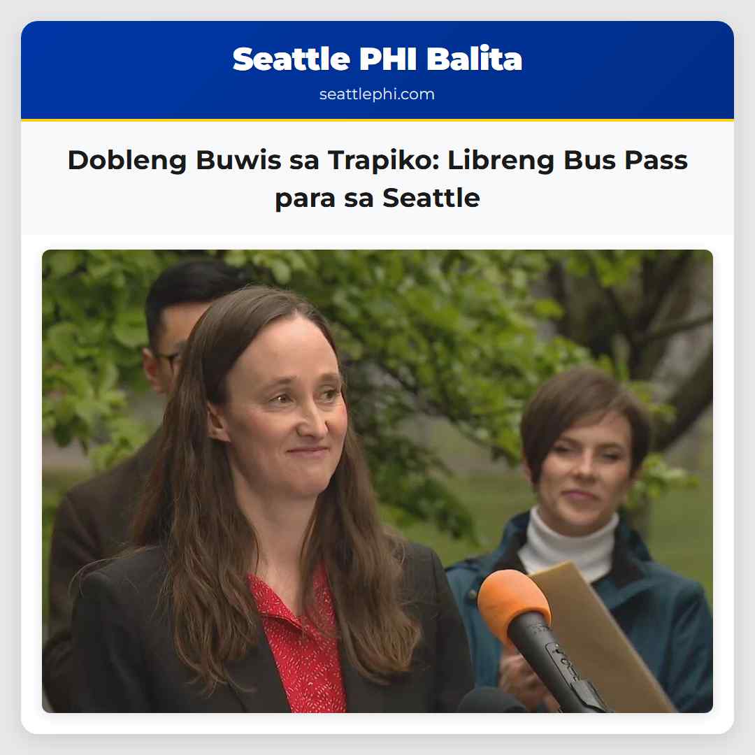 Dobleng Buwis sa Trapiko Libreng Bus Pass para sa Seattle