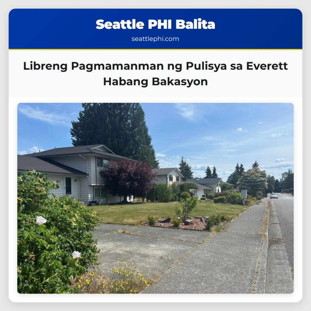 Libreng Pagmamanman ng Pulisya sa Everett Habang