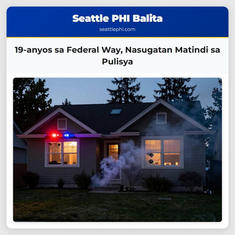 19-anyos sa Federal Way Nasugatan Matindi sa Pulisya