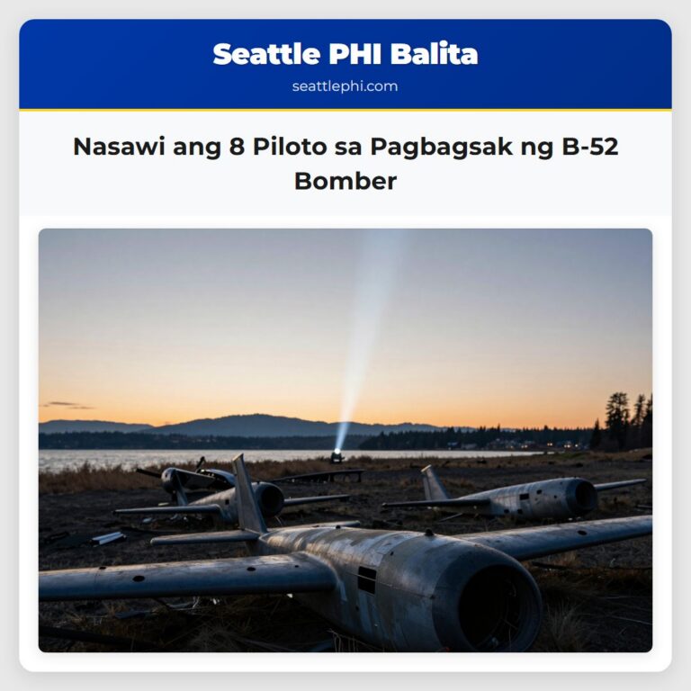 Nasawi ang 8 Piloto sa Pagbagsak ng B-52 Bomber